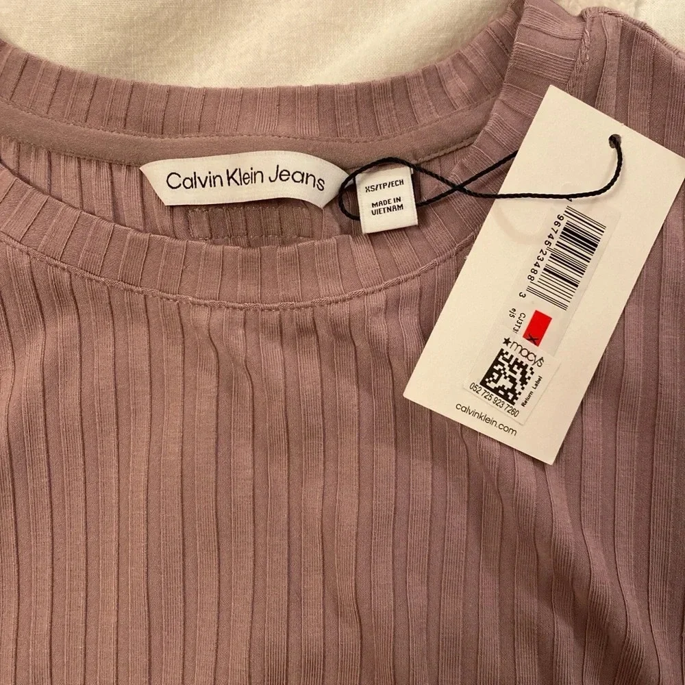 Calvin Klein Ribbed Top - Picture 4 of 9